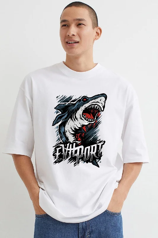 Amazing Deals Evil Port White Over Size Tee By Squirehood
