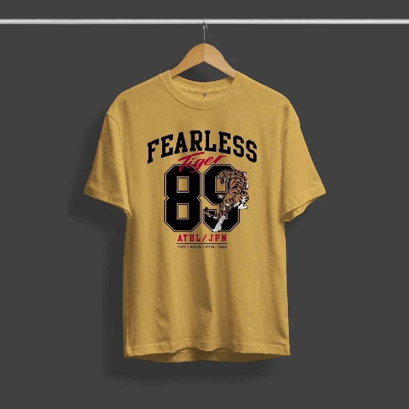 Weekend Bargains Just for You Fearless Tiger Graphic Printed T-Shirt