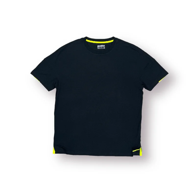 Fresh Pond Fashion Tee 2.0 - Black with Neon Stripe