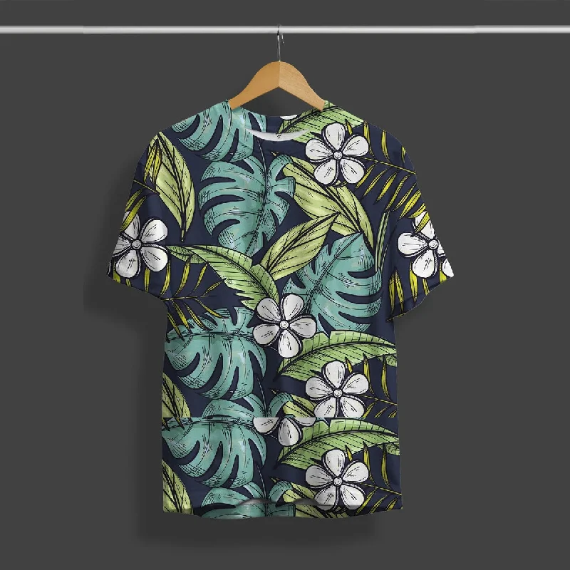 Quick Sale Full Print Floral Design T-Shirt