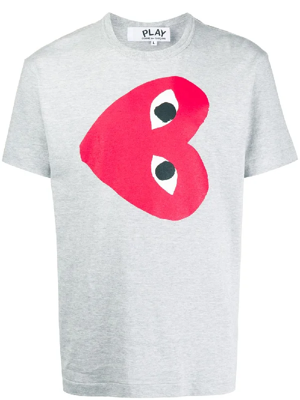 Weekend Specials to Relish Heart Print Crew Neck T-Shirt