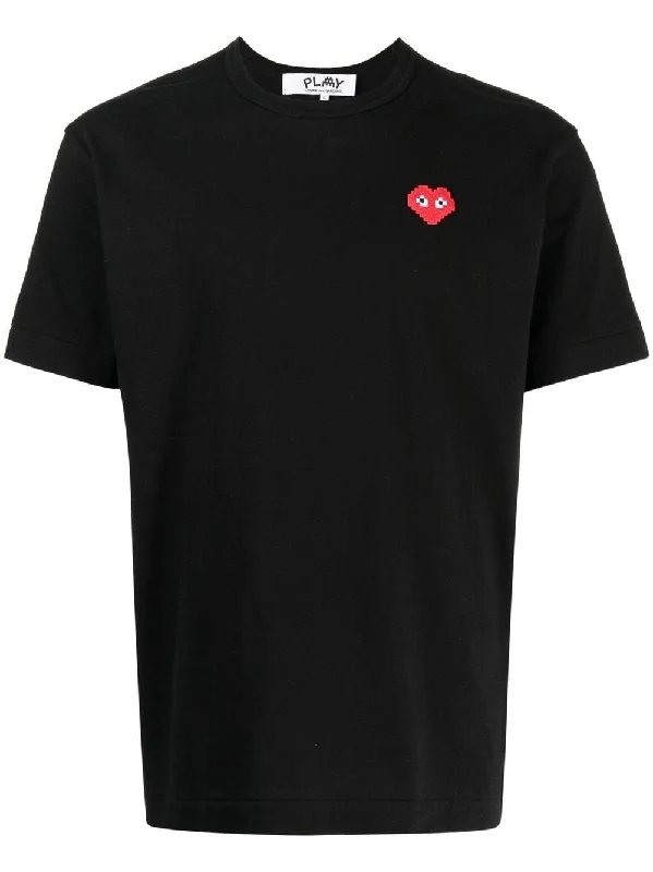 Overstock Clearance Logo-Patch Cotton T-Shirt