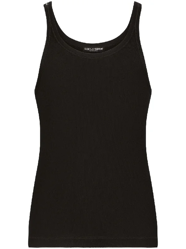 Logo-Patch Detail Tank Top