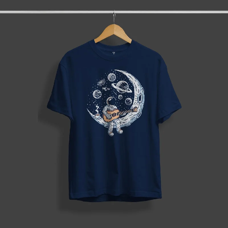 Deal of the Day Moon Man Printed T-Shirt
