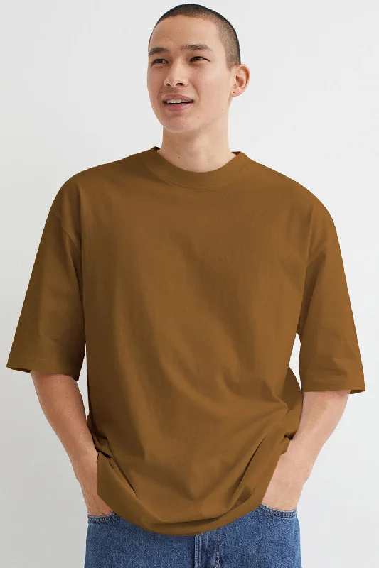 Low Prices Mustard Oversize T-Shirt
