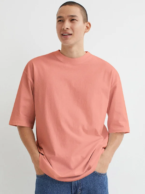 Final Markdown Peach Oversize Tshirt Front