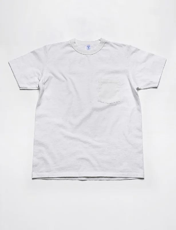 FINAL SALE: Pigment Pocket Tee in White