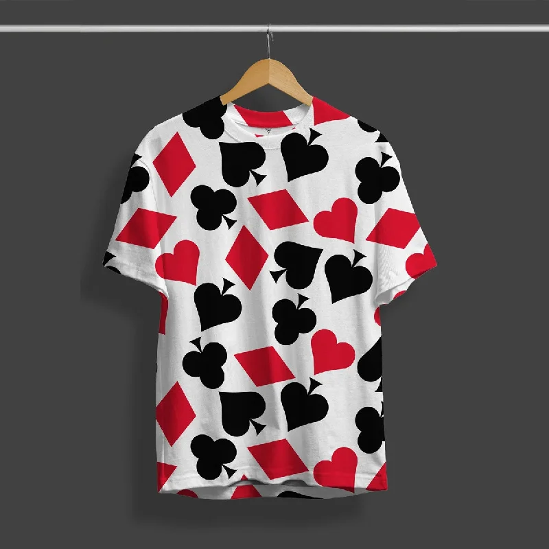 Year-End Sale Playing Cards All Over Print Streetwear T-Shirt