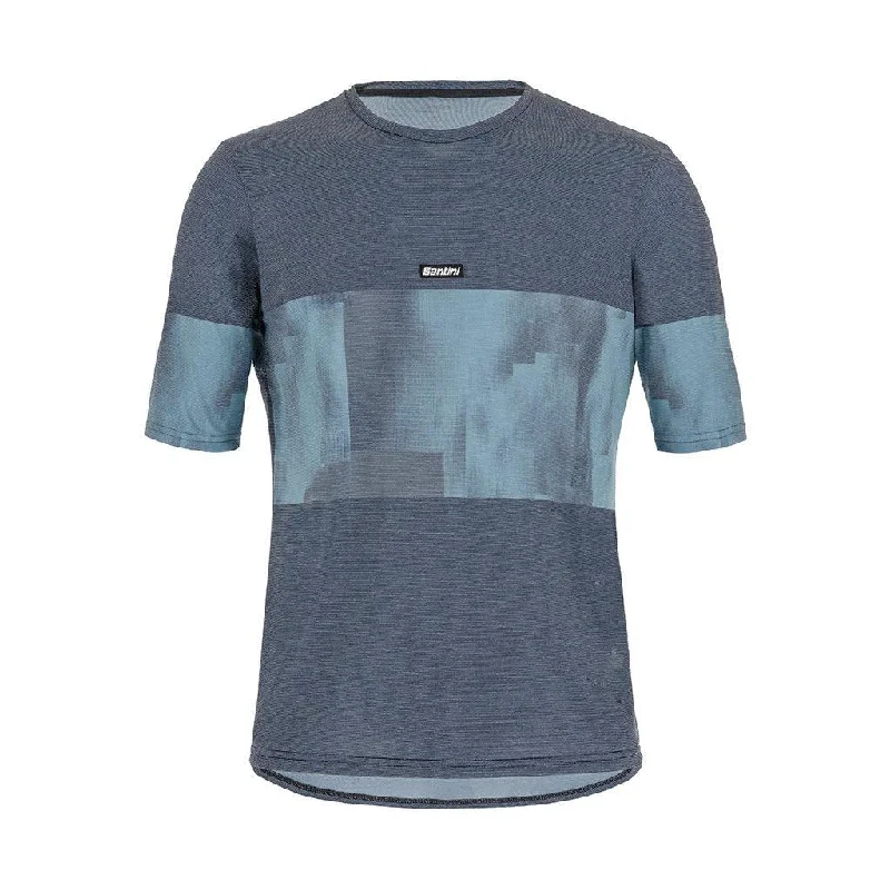 Santini Forza Training T-shirt (Nautica Blue)