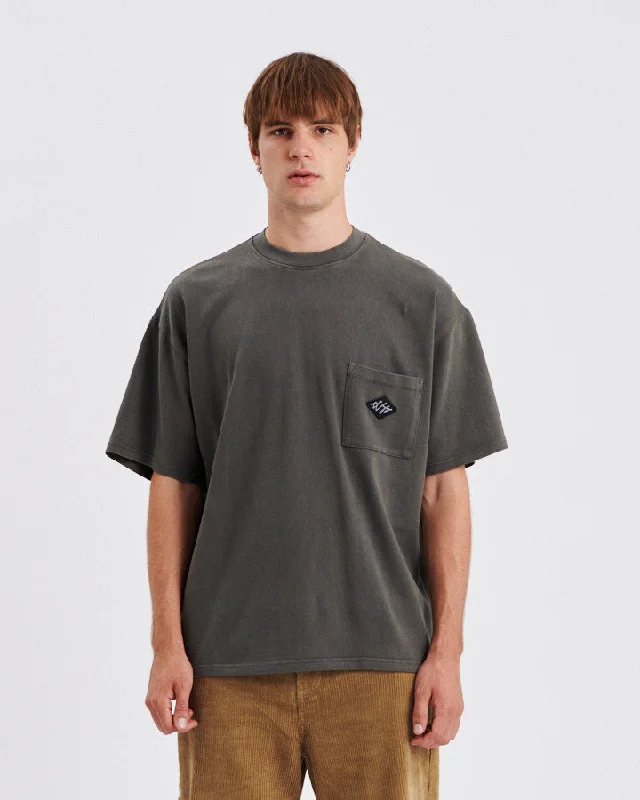 Flash Deals Scribble Pocket Tee - Ashphalt