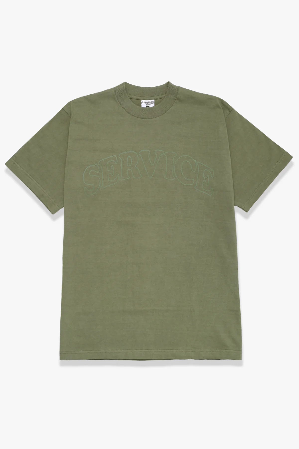 New Deal Service Works Khaki Arch Logo T Shirt