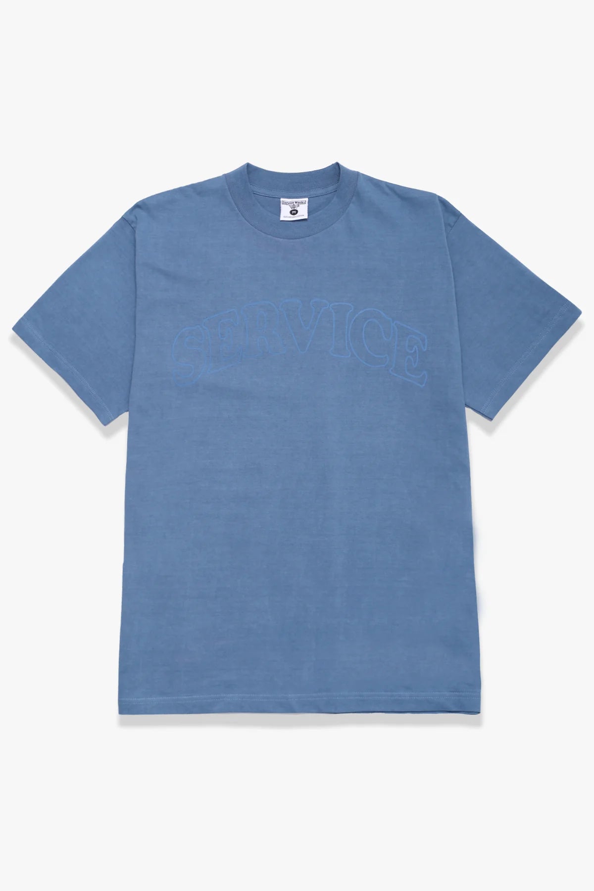 Stock Clearance Service Works Work Blue Arch Logo T Shirt