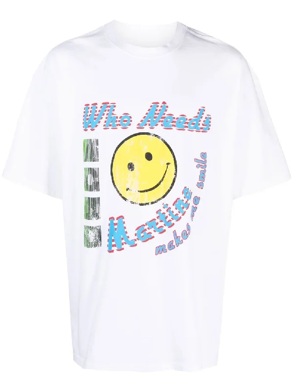 Slogan-Print Cotton T-Shirt