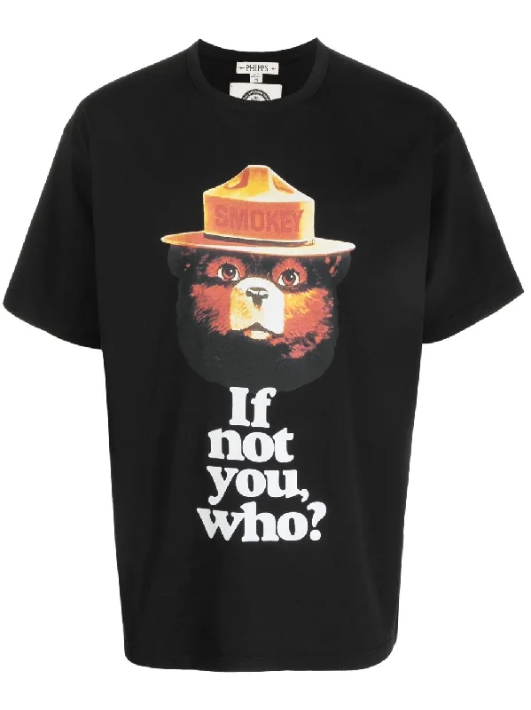 New Deal Slogan-Print Organic Cotton T-Shirt