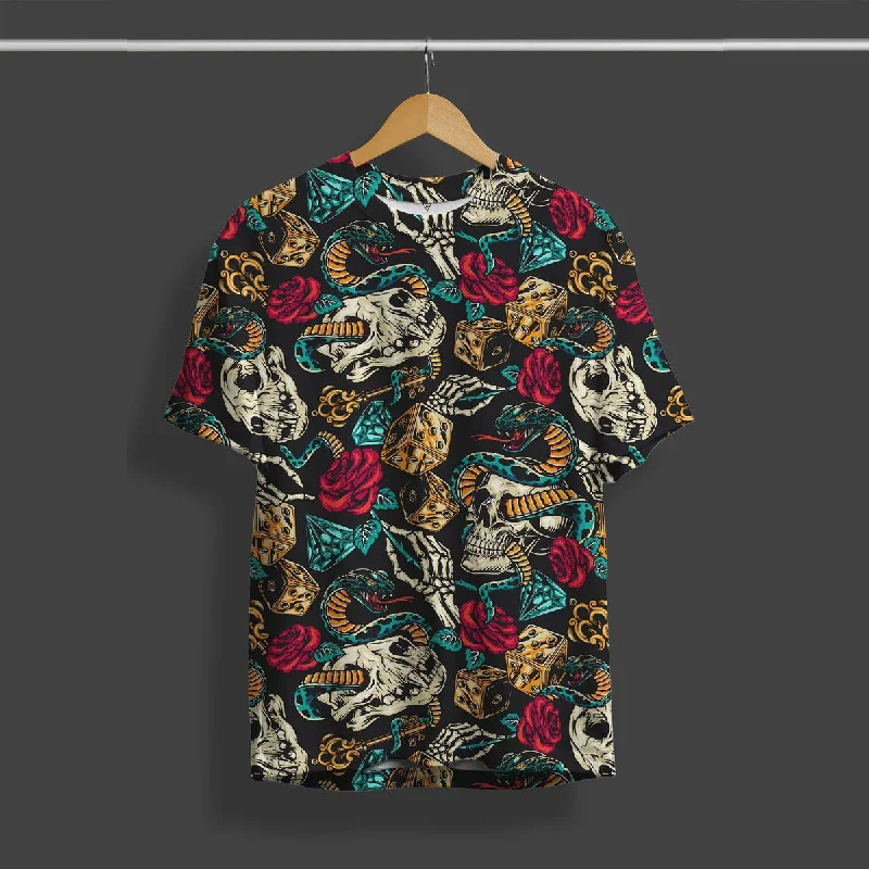 Lowest Price Snake Dimond Full Printed T-Shirt