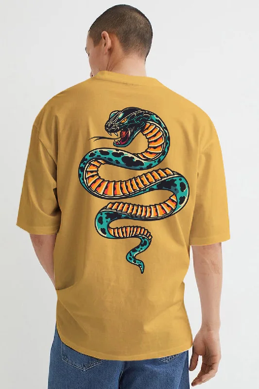 Crazy Deals Snake Yellow Oversized T-Shirt
