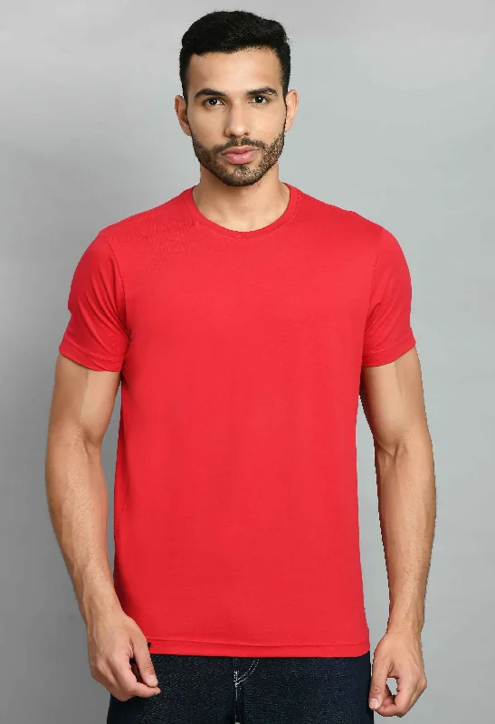 Final Offer Solid Red Smart Fit T-Shirt