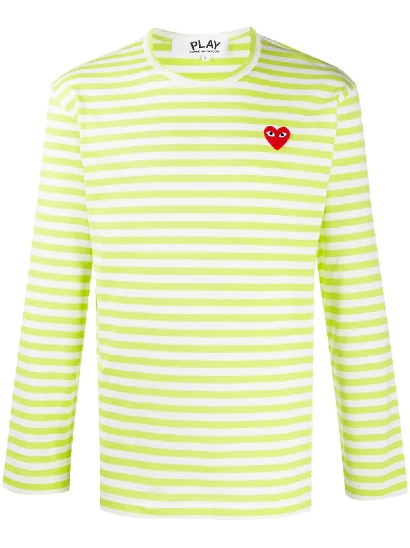Weekend Savings Spectacular Striped Heart-Logo T-Shirt