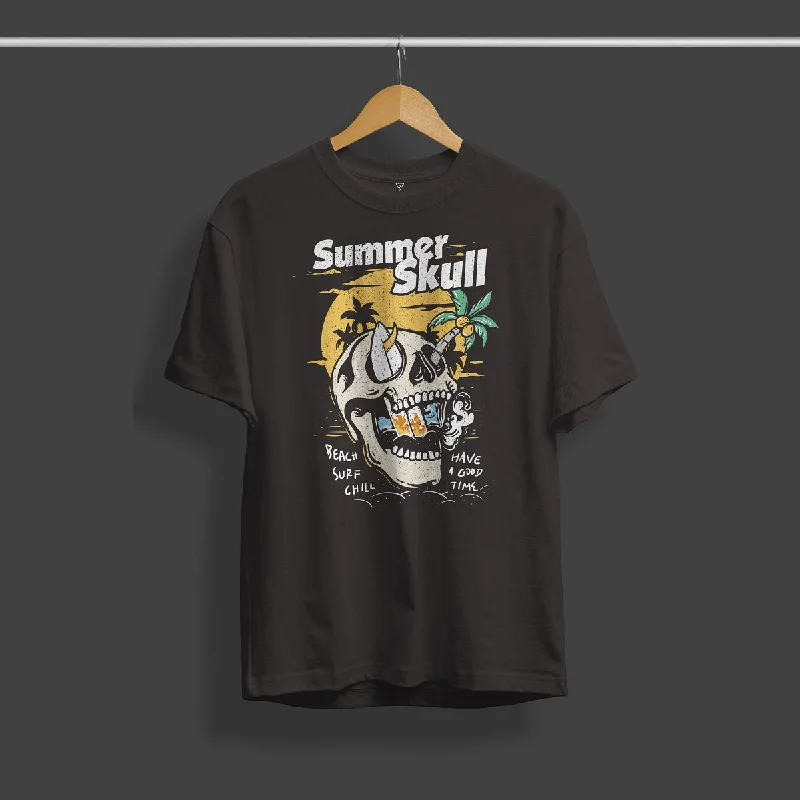 Weekend Sale: Don't Miss Out Summer Skull Graphic T-Shirt