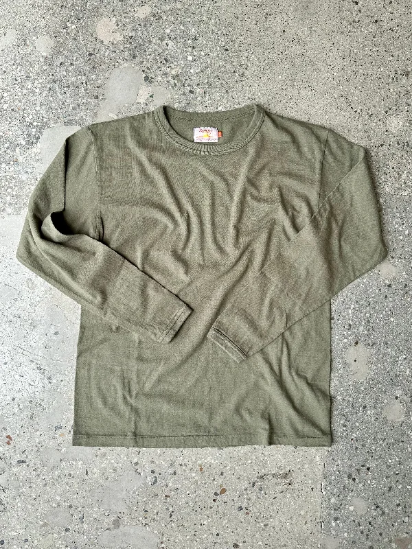 Weekend Offers That Shine Sunray Deep Lichen Green Long Sleeve Haleiwa T-Shirt