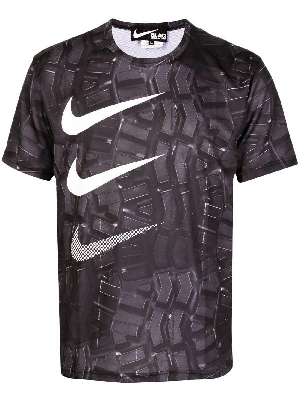 Weekend Offers That Amaze Swoosh-Print Graphic T-Shirt
