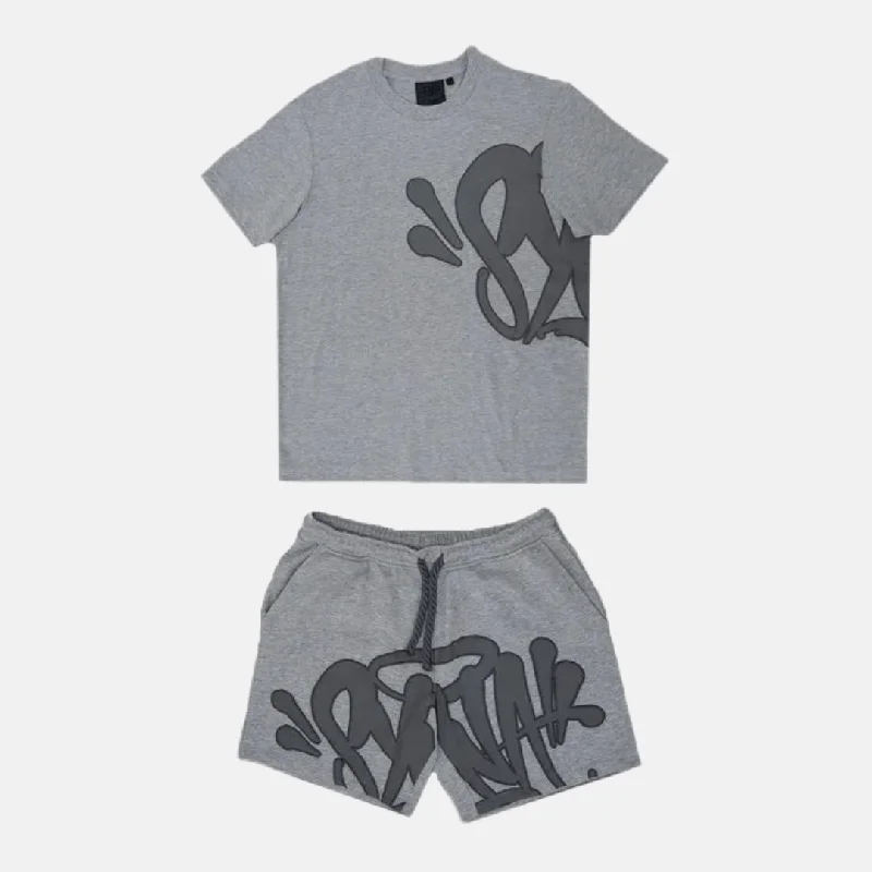 Syna T-shirt & Shorts Logo Set - Grey