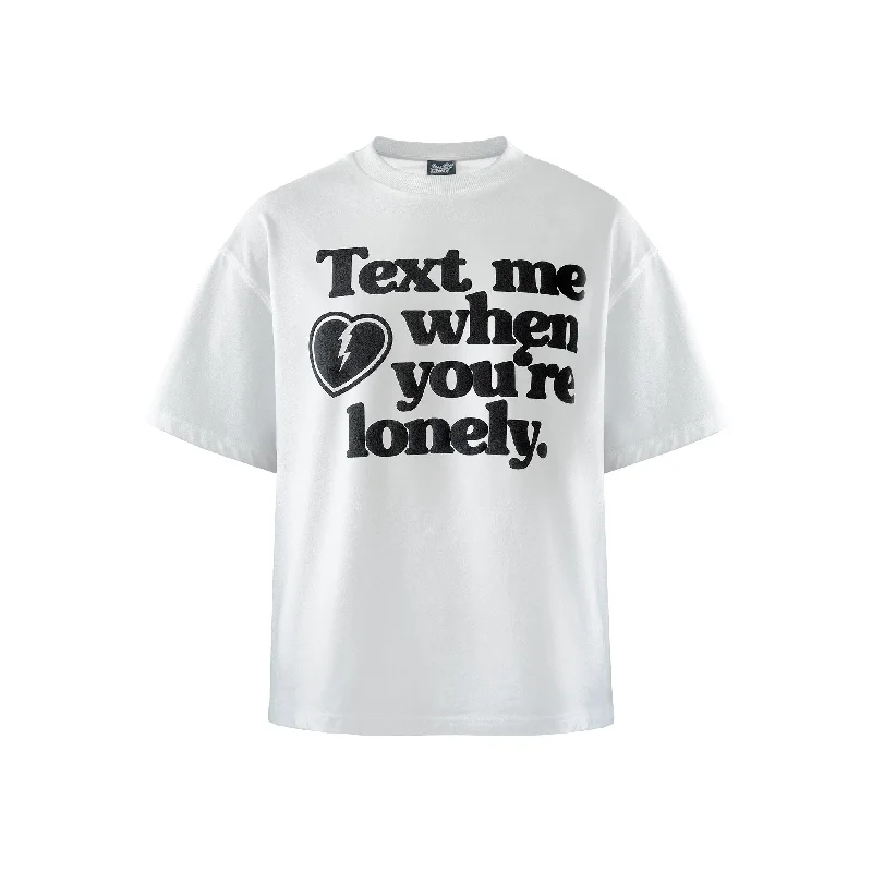 Text Me Tee "Arctic White"