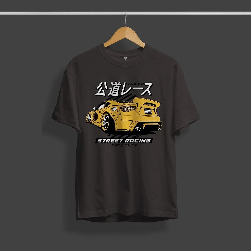 Weekend Shopping Extravaganza Tokyo Street Racking Graphic Printed T-Shirt