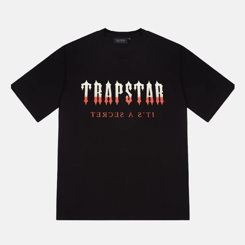 Trapstar Decoded T-Shirt - Black/Red Gradient