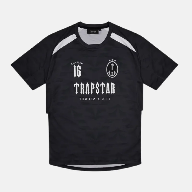 Trapstar X Clavish Chapter 16 Irongate Football Jersey - Black