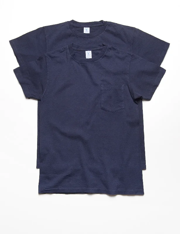 2-Pack Short Sleeve Pocket Tee in Navy