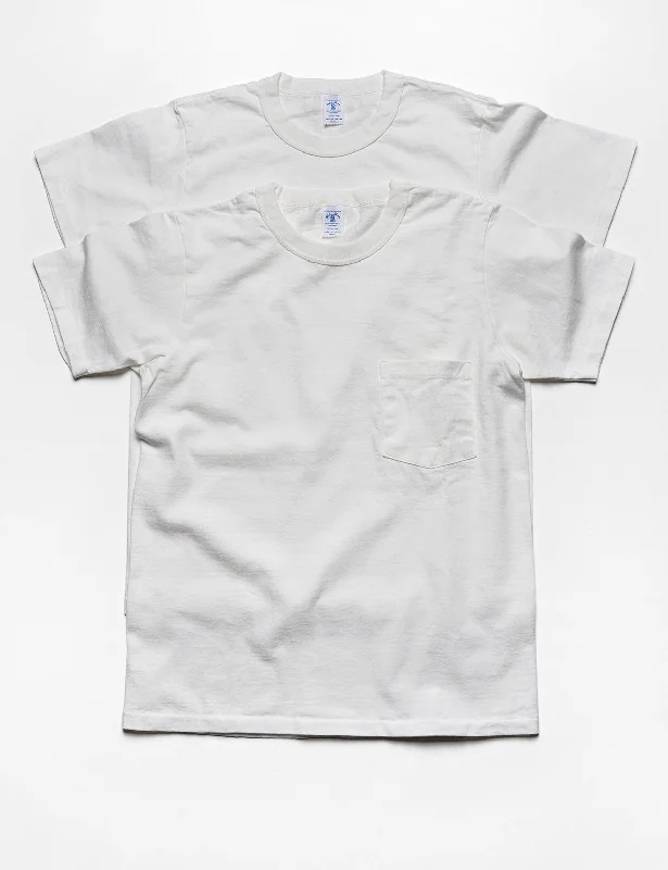 2-Pack Short Sleeve Pocket Tee in White