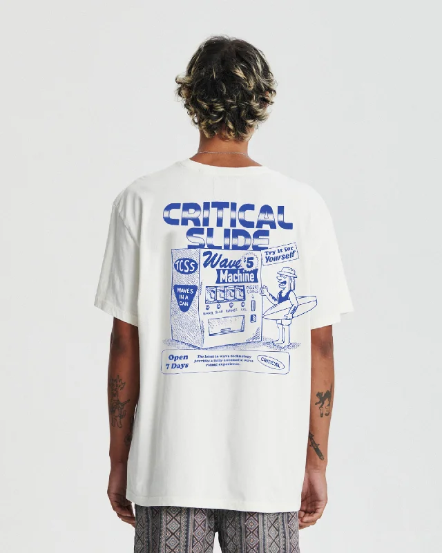 Major Savings Wave Machine Tee - Vintage White